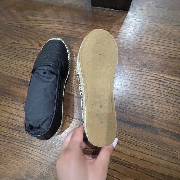 Authentic barely used YSL lamb skin black espadrilles. Like new! - Picture 3 of 7